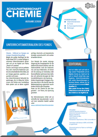 Schulpartnerschaft Chemie: Infobrief des Fonds an Schulen