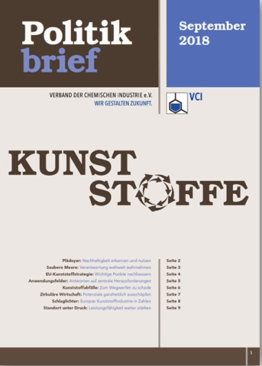 VCI-Politikbrief „Kunststoffe