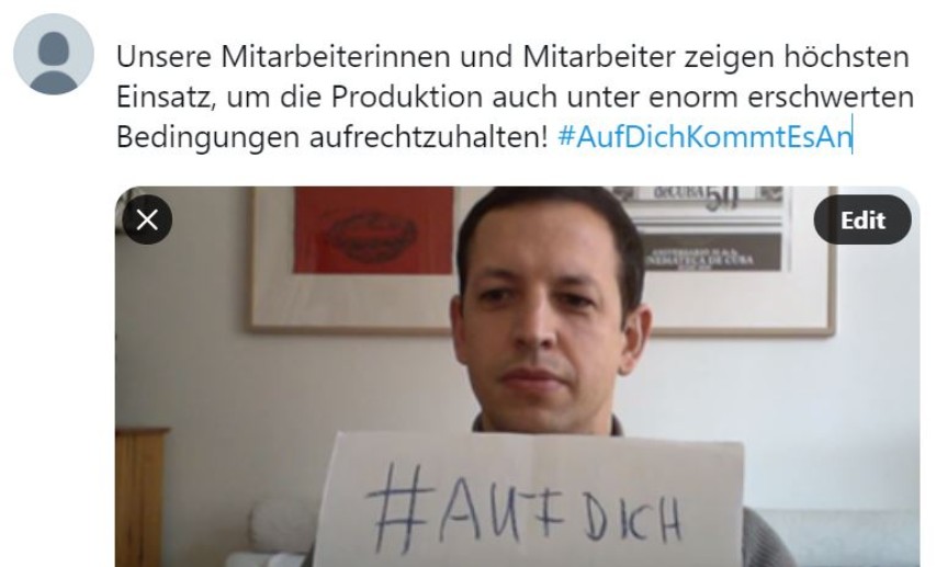 Statement Geschäftsführer.